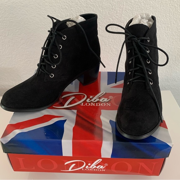 Diba London Dixie Black Ankle Boots Size 8.5 M - Picture 4 of 7